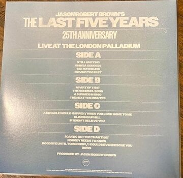 Vinyl Record Ben Platt & Rachel Zegler & Jason Robert Brown - Last Five Years (O.S.T.) (25th Anniversary Edition) (Gatefold) (2 LP) - 2