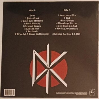LP Dead Kennedys - Mabuhay Gardens Sf April 4 1981 Fm Broadcast (LP) - 2