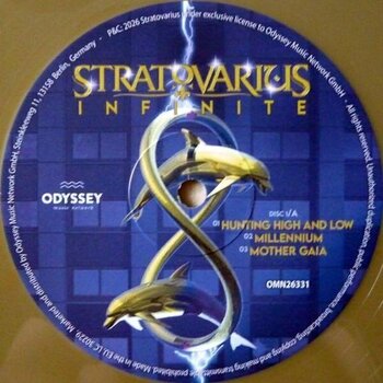 Vinyl Record Stratovarius - Infinite (Reissue) (Deluxe Edition) (Gatefold) (Gold Coloured) (180 g) (2 LP) - 4
