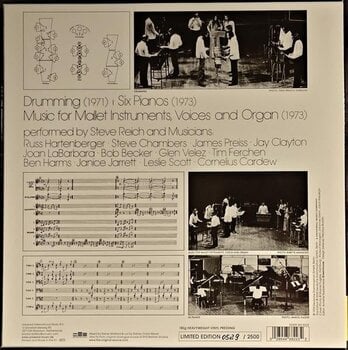 Schallplatte Steve Reich - Reich: Drumming / Music For Mallet Instruments. Voices And Organ / Six Pianos (Limited Edition) (Box Set) (Remastered) (180 g) (3 LP) - 3