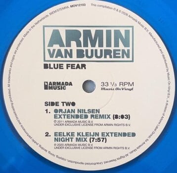 Vinyl Record Armin Van Buuren - Blue Fear (Limited Edition) (Blue Coloured) (180 g) (12" SP) - 4