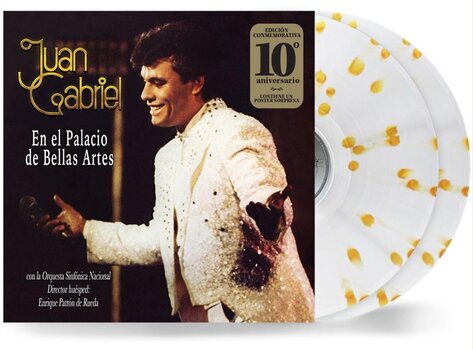 Hanglemez Juan Gabriel - En El Palacio De Bellas Artes (Reissue) (Special Edition) (Gatefold) (Translucent with Gold Spots Coloured) (2 LP) - 2