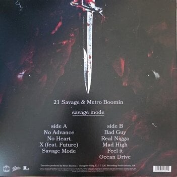 Hanglemez 21 Savage & Metro Boomin - Savage Mode (Limited Edition) (Salt N Pepa White/Black Swirl Marble Coloured) (LP) - 3