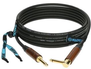 Instrument Cable Klotz TIW0300PR Titanium Walnut 3 m Straight - Angled Instrument Cable - 1
