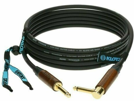 Cable de instrumento Klotz TIW0600PR Titanium Walnut Negro 6 m Recto - Acodado Cable de instrumento - 2