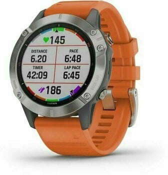 Smartwatch Garmin fenix 6 Sapphire/Titanium/Orange Smartwatch - 3