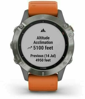 Smartwatch Garmin fenix 6 Sapphire/Titanium/Orange - 9