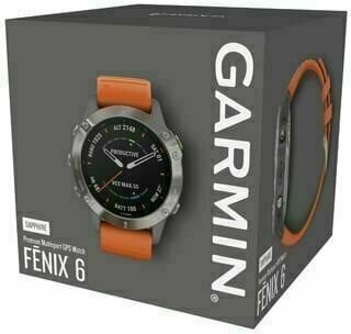 Смарт часовници Garmin fenix 6 Sapphire/Titanium/Orange - 10
