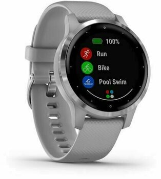 Smartwatch Garmin vivoactive 4S Powder Gray/Silver Smartwatch - 4