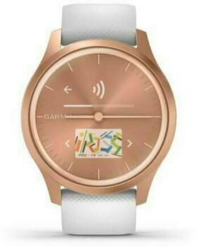 Smart hodinky Garmin vivomove Style Rose Gold/White Silicone - 2