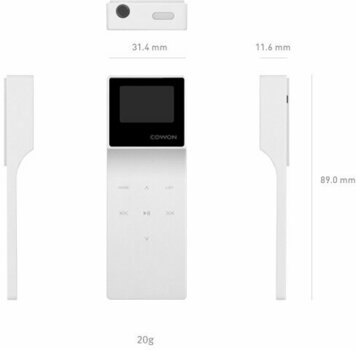 Джобен музикален плейър Cowon iAudio E3 16GB White - 2