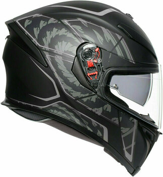 Helmet AGV K-5 S Tornado Matt Black/Silver S/M Helmet - 2