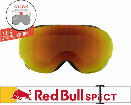 Lyžařské brýle Red Bull Spect Magnetron ACE Matte Red/Red Snow Lyžařské brýle - 2