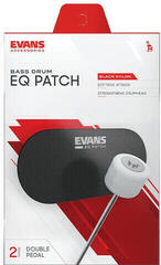 Pad til stortrommehoved Evans EQPB2 EQ Patch Black Nylon Double Pad til stortrommehoved - 1