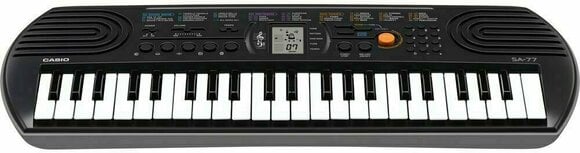 Dětské klávesy / Dětský keyboard Casio SA 77 Černá - 2