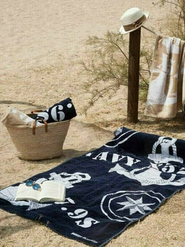 Osuška Navy Marine Business Freestyle Sand Towel with Pillow - 3