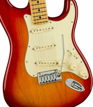 Elektromos gitár Fender American Ultra Stratocaster MN Plasma Red Burst - 3