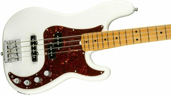 Basse électrique Fender American Ultra Precision Bass MN Arctic Pearl - 4