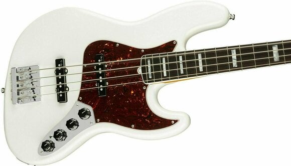 Basse électrique Fender American Ultra Jazz Bass RW Arctic Pearl - 4