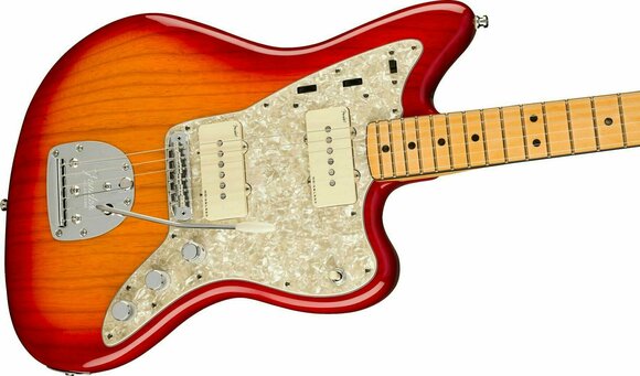 Guitare électrique Fender American Ultra Jazzmaster MN Plasma Red Burst - 5
