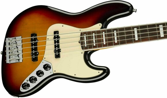 5-string Bassguitar Fender American Ultra Jazz Bass V RW Ultraburst - 4
