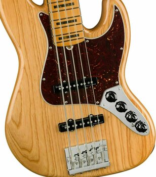 5-saitiger E-Bass, 5-Saiter E-Bass Fender American Ultra Jazz Bass V MN Aged Natural - 3