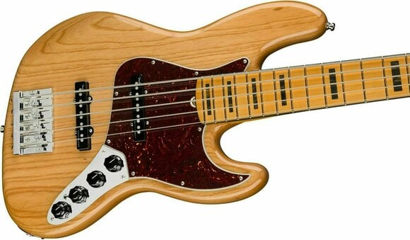 5-strunná baskytara Fender American Ultra Jazz Bass V MN Aged Natural - 4