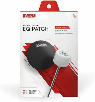 Pad para pele de bombo Evans EQPB1 EQ Patch Black Nylon Single Pad para pele de bombo - 2
