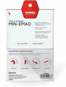 Accessoire d'atténuation Evans MINEMAD Adjustable Overtone Damper - 4