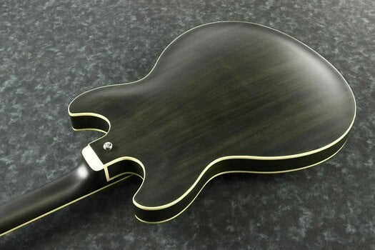 Gitara semi-akustyczna Ibanez AS53-TKF Transparent Black Flat - 4