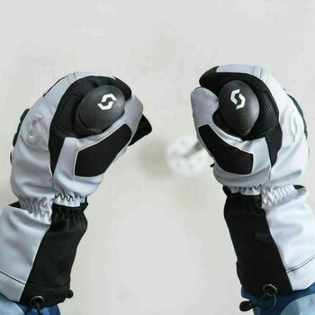 Ski Gloves Scott Ultimate Premium GTX Black/Silver White S Ski Gloves - 4