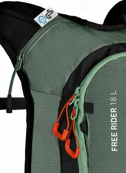 Ski Travel Bag Ortovox Free Rider 18 L Green Forest Ski Travel Bag - 2