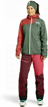 Pantalones de esquí Ortovox 3L Ortler W Dark Blood XS - 2