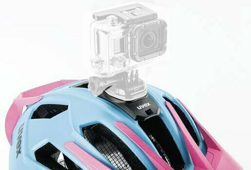 Bike Helmet Accessory UVEX Quatro Adapter Camera Black Adjustable Bike Helmet Accessory - 2