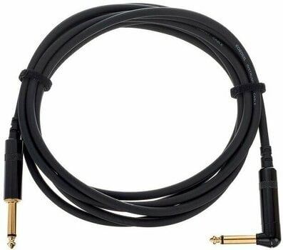 Kabel za glasbilo Cordial CCI 3 PR Črna 3 m Ravni - Kotni - 2