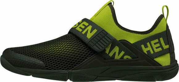 Mens Sailing Shoes Helly Hansen Hydromoc Slip-On Shoe Forest Night/Sweet Lime 40 - 2