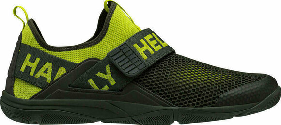 Mens Sailing Shoes Helly Hansen Hydromoc Slip-On Shoe Forest Night/Sweet Lime 40 - 4