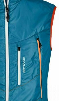 Ski Jacket Ortovox Piz Boè Vest M Blue Sea M - 4