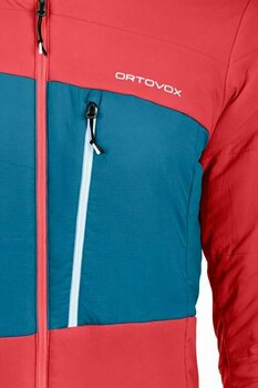 Ski Jacket Ortovox Swisswool Zebru W Hot Coral XS - 6