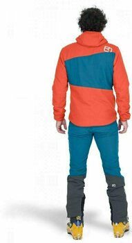Ski Jacket Ortovox Swisswool Zebru M Crazy Orange M - 3