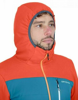 Ski Jacket Ortovox Swisswool Zebru M Crazy Orange M - 4