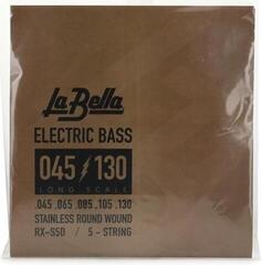 Jeux de 5 cordes basses La Bella RX-S5D 45-130 Jeux de 5 cordes basses - 1