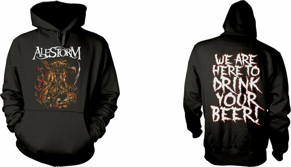 Hoodie Alestorm We Are Here To Drink Your Beer! Black L Hoodie - 3