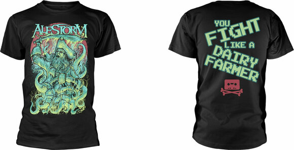 Shirt Alestorm You Fight Like A Dairy Farmer Black S Shirt - 3