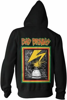 Luvtröja Bad Brains Luvtröja Logo Black S - 2