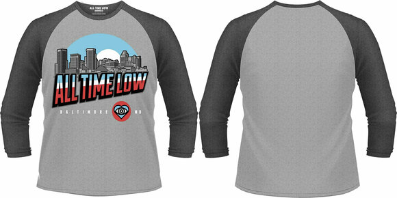 T-Shirt All Time Low T-Shirt Baltimore Male Grey S - 3