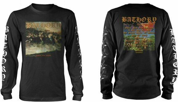 T-Shirt Bathory T-Shirt Blood Fire Death Herren Black S - 3