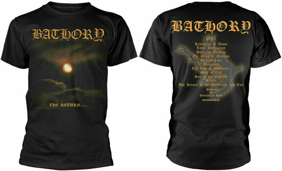 T-shirt Bathory T-shirt The Return... 2017 Black 2XL - 3