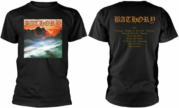 Shirt Bathory Shirt Twilight Of The Gods Zwart 2XL - 3