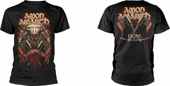 T-Shirt Amon Amarth T-Shirt Fight Herren Black S - 3
